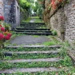 Pont-Aven : un escalier près du port