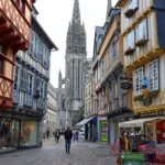 une rue de Quimper.